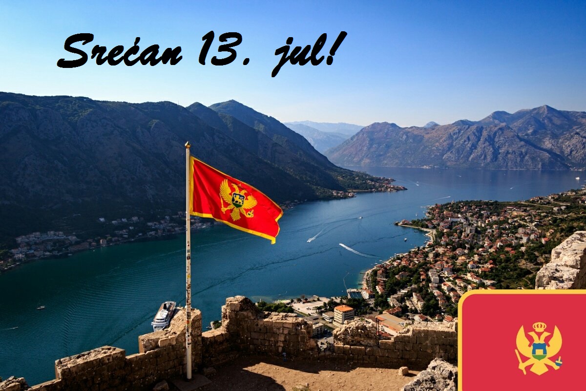 srećan 13 jul july dan državnosti crne gore crna gora cg mne montenegro