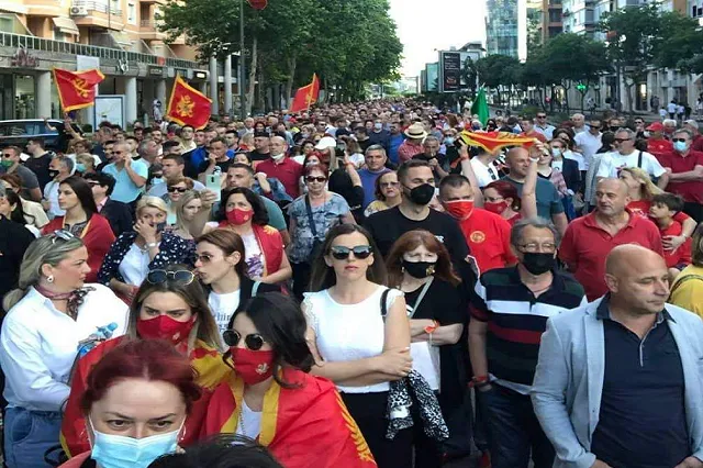 ljubo cupic antifa protest montenegro