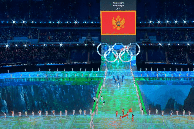 peking opening ceremony winter olympics beijing 2022 montenegro hei shan